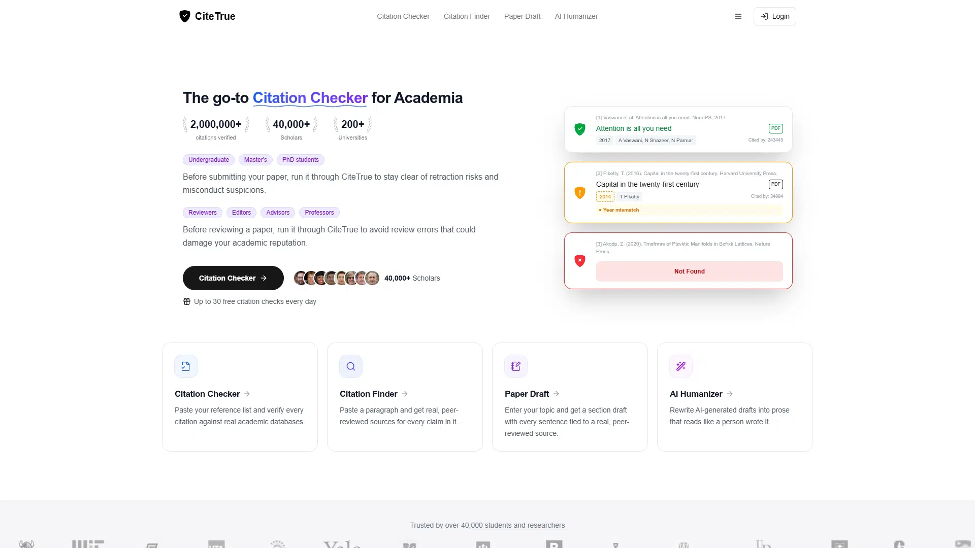 CiteTrue screenshot 1