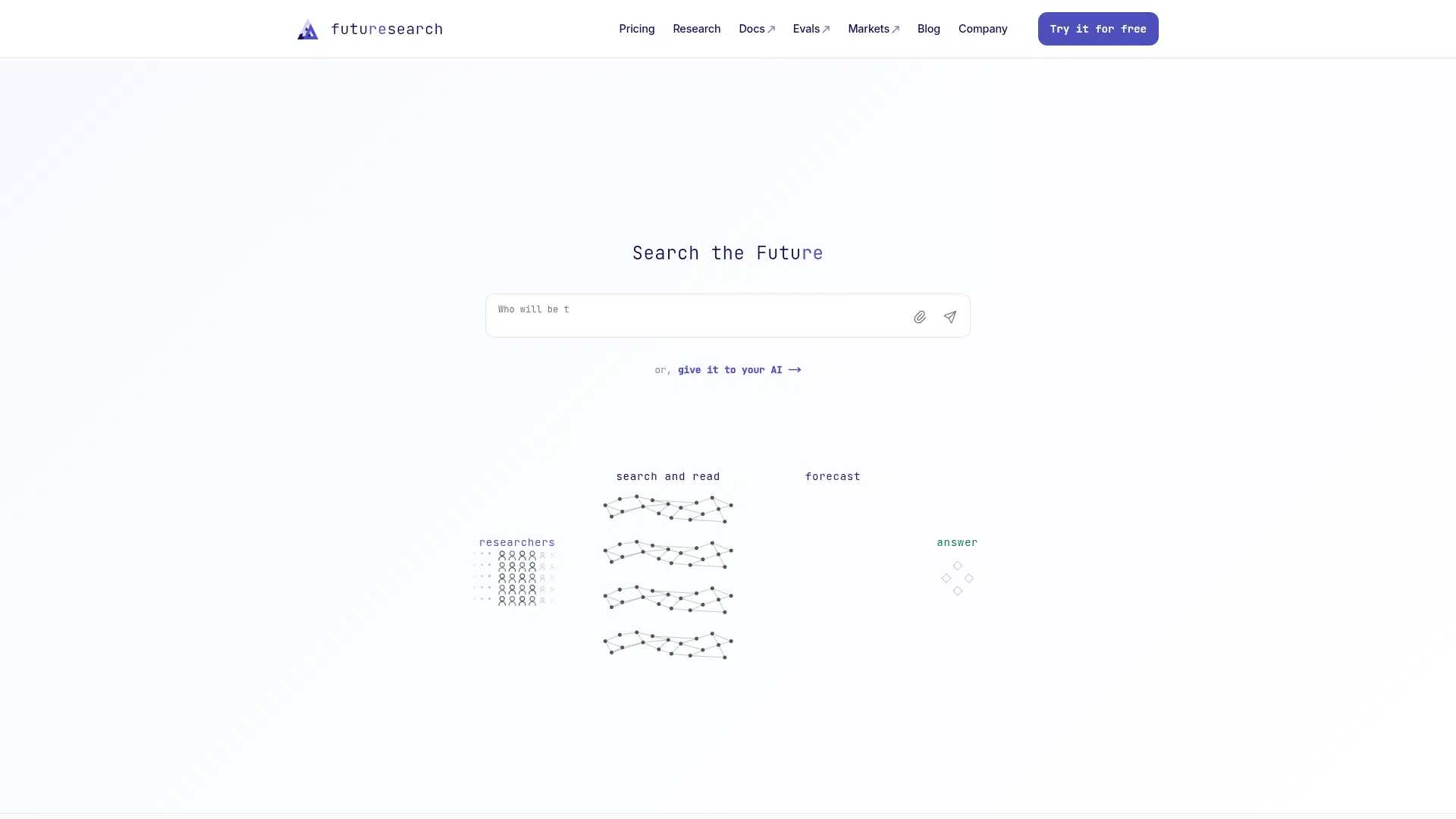 FutureSearch screenshot 1