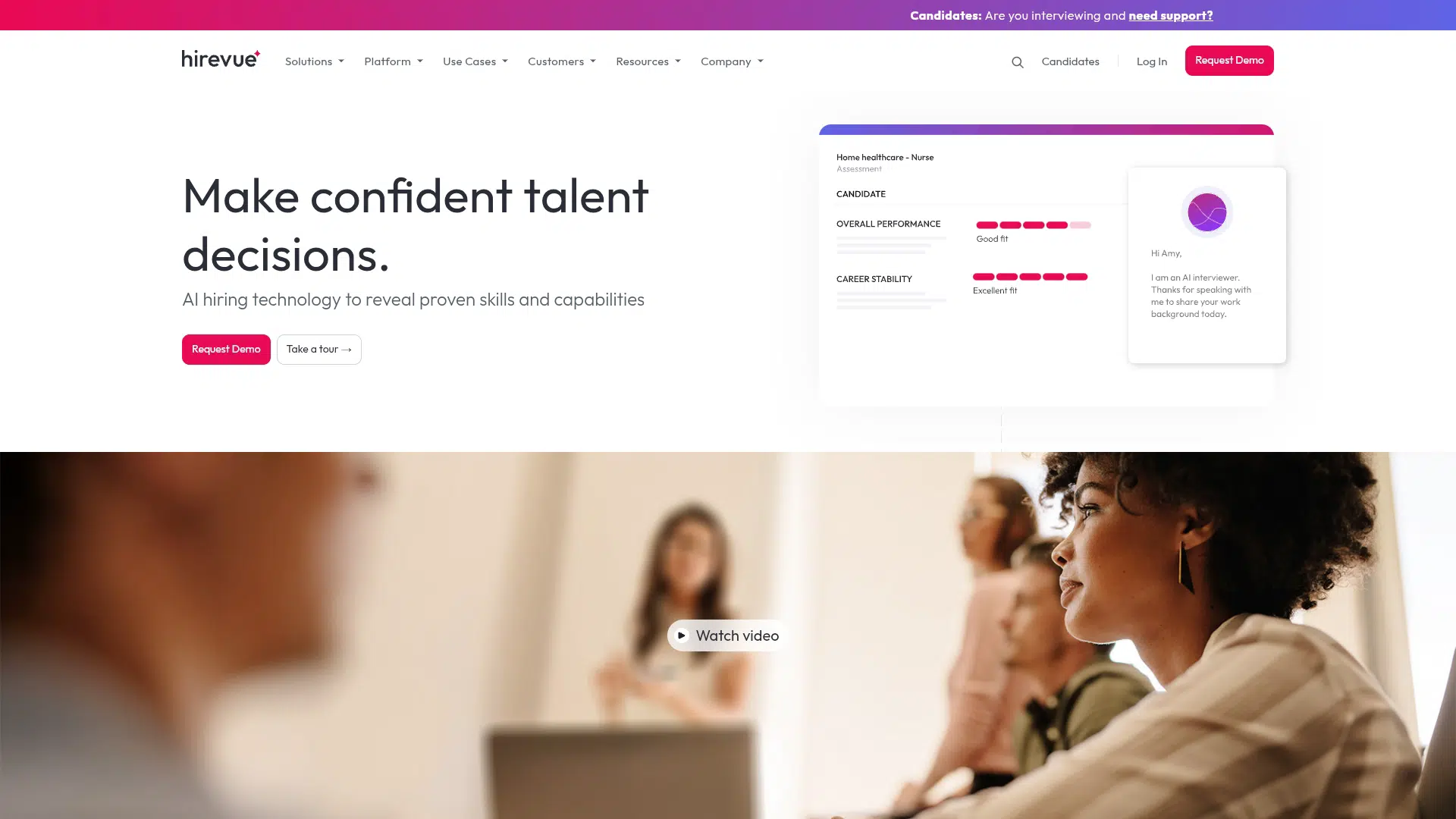 HireVue screenshot 1