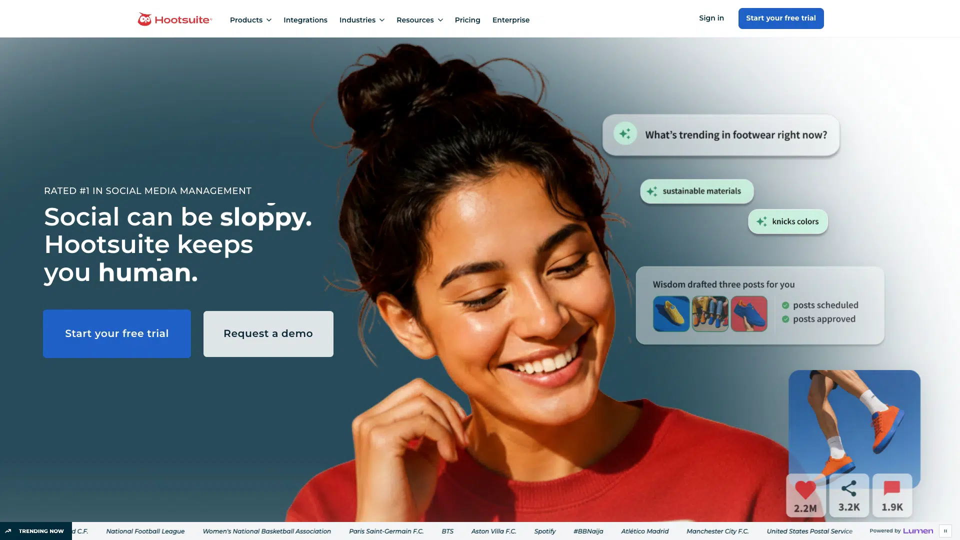 Hootsuite AI screenshot 1