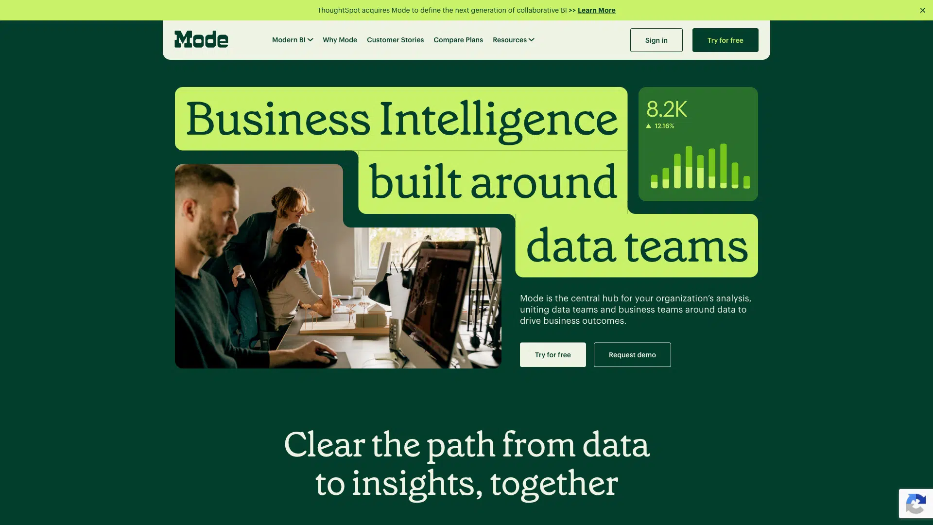Mode Analytics screenshot 1
