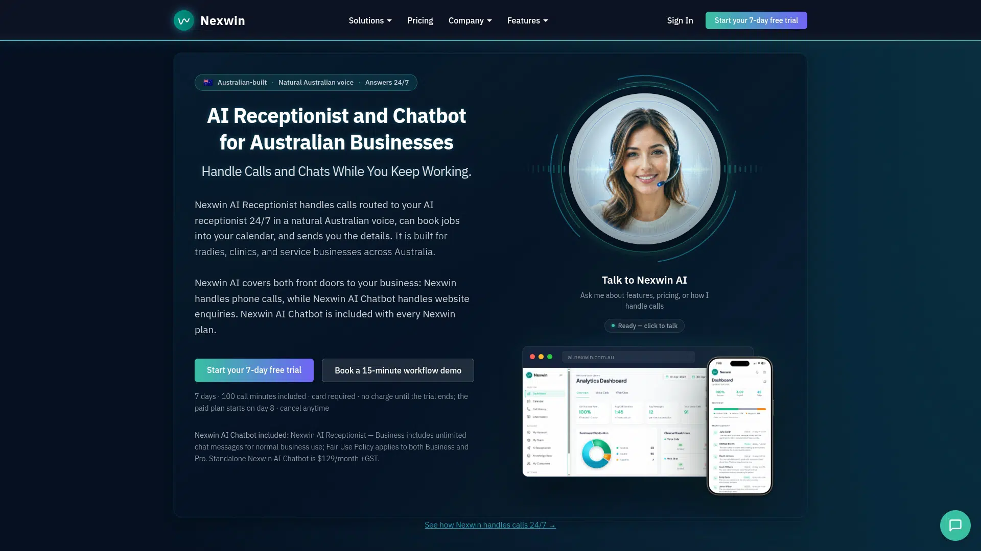 Nexwin AI Receptionist screenshot 1